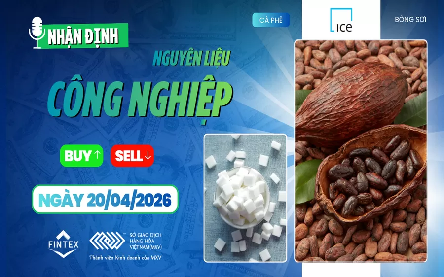 NHẬN ĐỊNH NGUYÊN LIỆU - CÔNG NGHIỆP NGÀY 20/04/2026